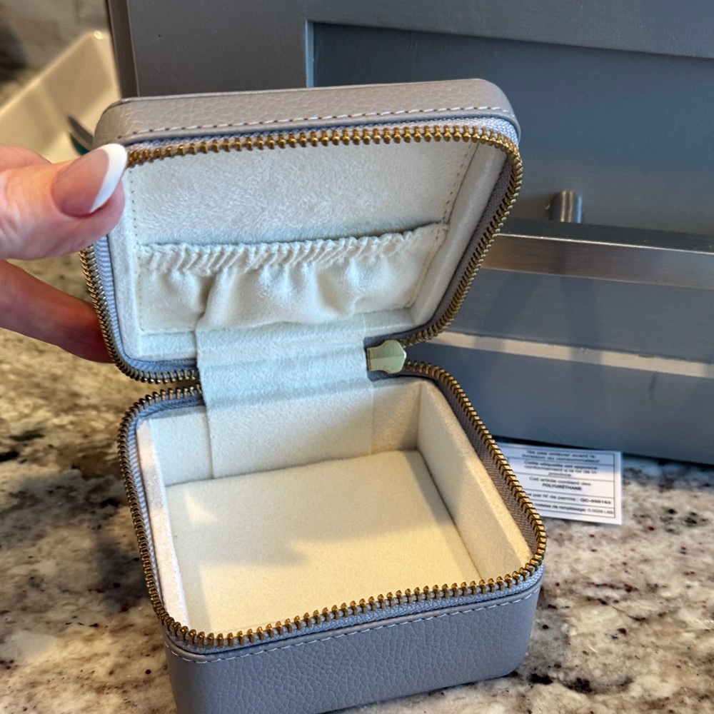 Pottery Barn jewelry travel box